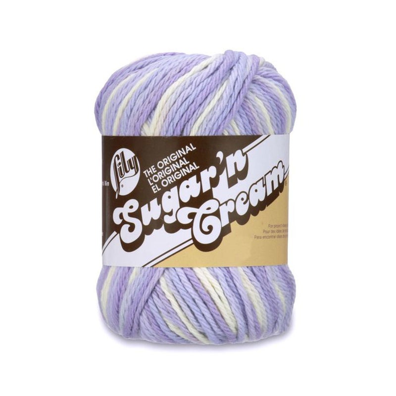Lily Lily Sugar N Cream The Original Ombre Yarn 2oz Gauge 4 Medium 100 Cotton Spring Swirl  Machine Wash  Dry
