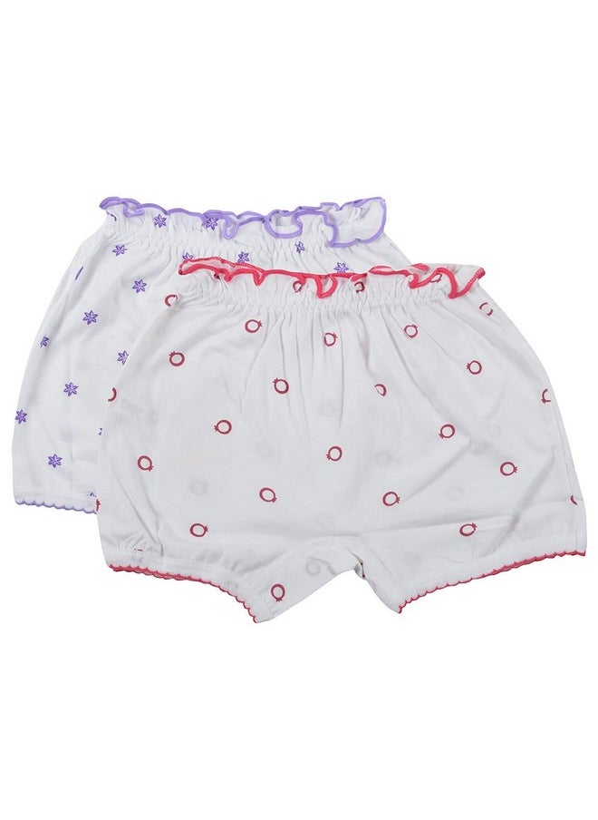 Bodycare - BODYCARE Girl's Barbie Princess Cotton Bloomers (White, 2-4 Years) - Pack of 6 (Color & Print May Vary) - Image 1