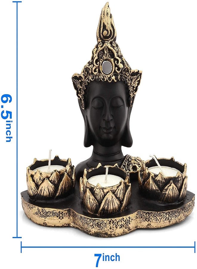 zart Resin Tea Light Candle Holder, 6.5" inch - Image 2