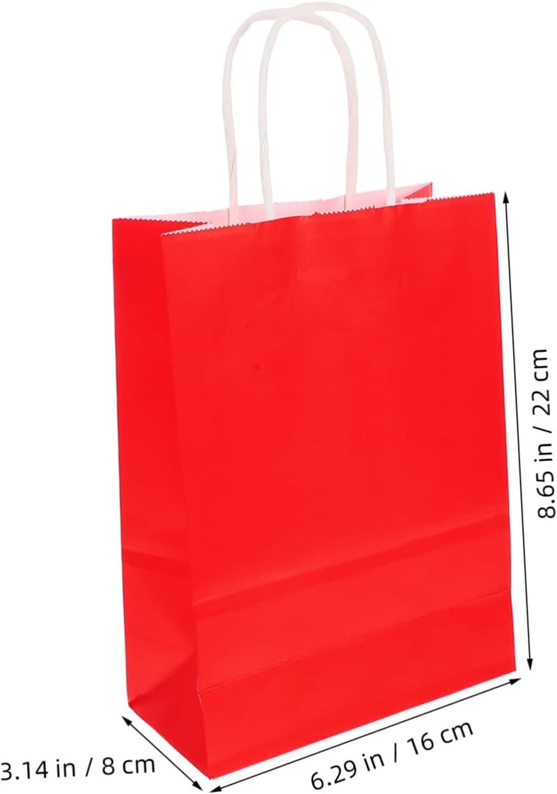 Diverse operation compatible ULTECHNOVO 32pcs Paper Goodie Bags with Handles Party Favor Bags for Birthdays Weddings and Holidays Versatile Flat Paper Packaging Easy assemble - Image 2