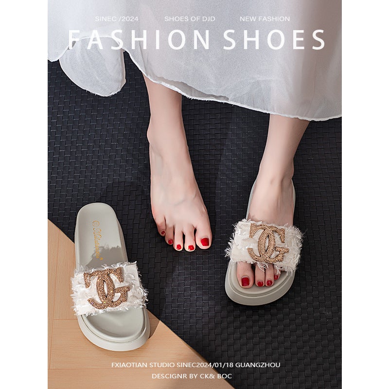 Thick-Soled Sandals For Women, Summer Fashion, Versatile, Style, Platform, Non-Slip, Large Sole, Vacation Style - Image 4