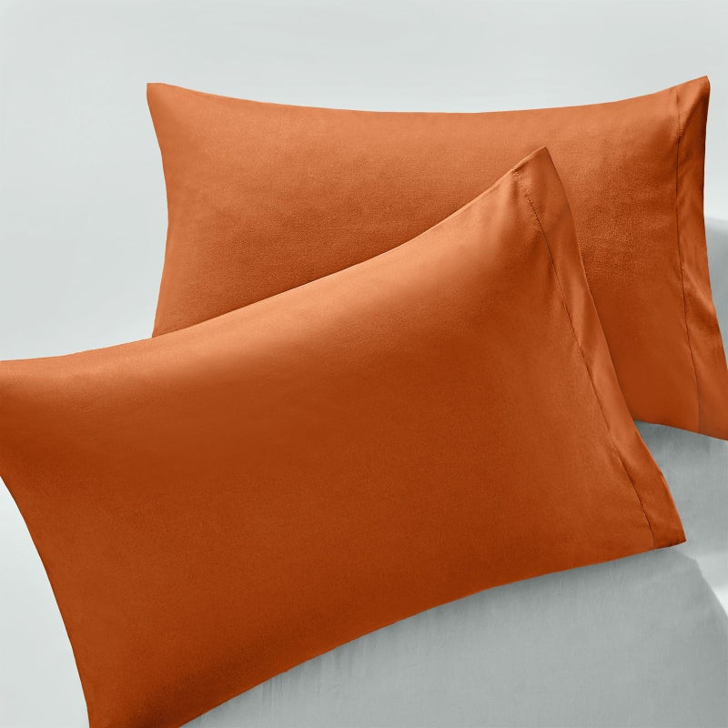 MILVOWOC 2Pcs Brushed Microfiber King Pillowcases - 20 x 36 Inch  Dark Grey Pillow Case Set Non Slip Envelope Pillow Cover with Moisture Absorption and Anti-Wrinkle - Image 1