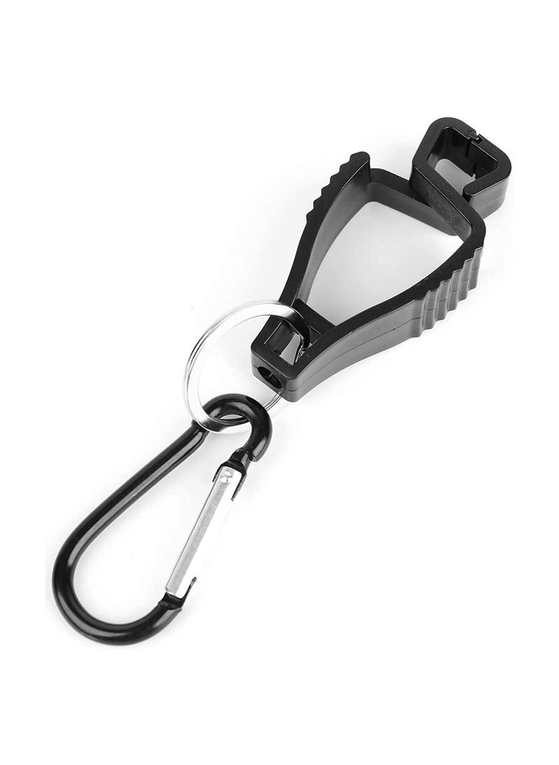 SYOSI - Glove Clip -Carabiner Hook Black Work Safety Clip Glove Keeper, Glove Grabber Clip Holder Glove Keeper for Belt Loop, Guard Labor WorkerHelmets Hanger Grabber Catcher 5Pcs - Image 1