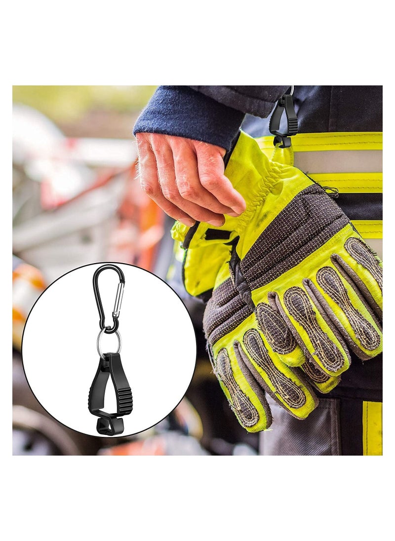 SYOSI - Glove Clip -Carabiner Hook Black Work Safety Clip Glove Keeper, Glove Grabber Clip Holder Glove Keeper for Belt Loop, Guard Labor WorkerHelmets Hanger Grabber Catcher 5Pcs - Image 1