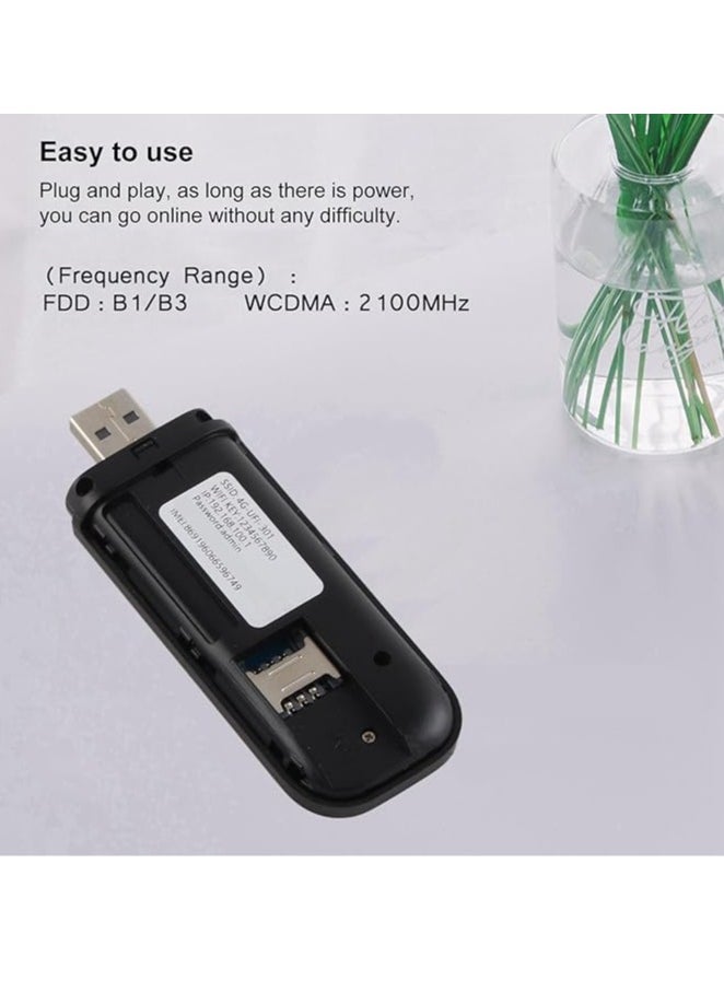 Generic - 4G WiFi Mobile Router, Portable USB LTE Pocket Mobile Hotspot, Wireless Network Smart Router Built-in 4G/3G+WiFi Antenna, Easy to Use, Plug and Play - Image 1