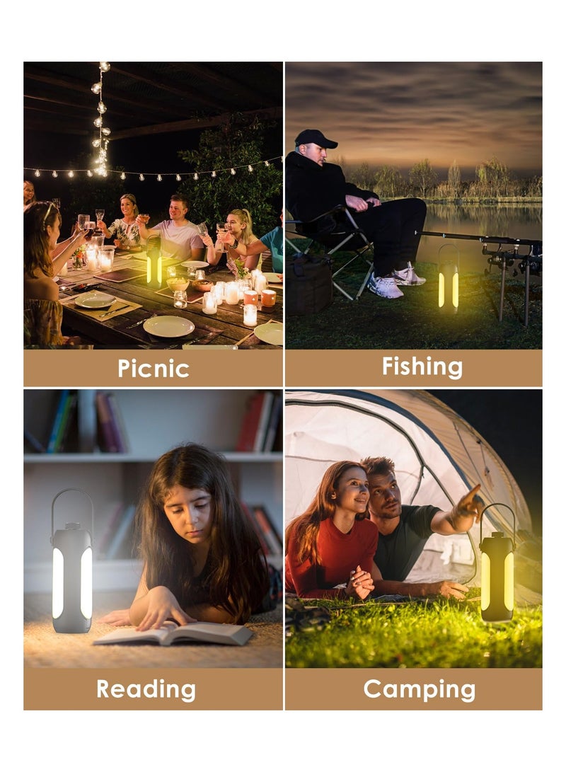 SYOSI Rechargeable Camping Lantern, Foldable 720 Lumen Camping Lights 10000mAh Tents Camping Light Dimmable Camping Lamp with 5 Light Modes LED Lantern Torch for Power Cut, Hurricane Emergency, Travel - Image 5