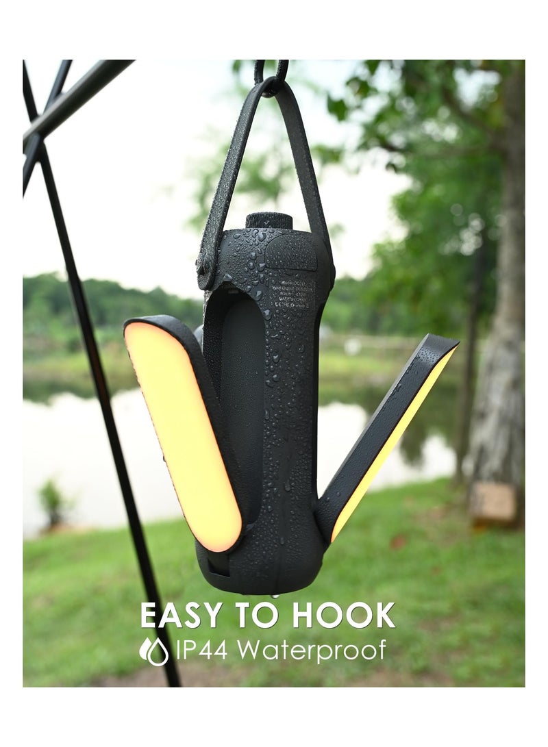 SYOSI Rechargeable Camping Lantern, Foldable 720 Lumen Camping Lights 10000mAh Tents Camping Light Dimmable Camping Lamp with 5 Light Modes LED Lantern Torch for Power Cut, Hurricane Emergency, Travel - Image 3