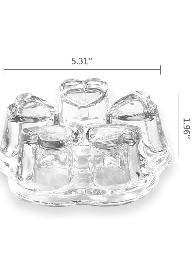 Teapot Warmer, Borosilicate Glass Tea Warmer, Heating Base Tea Warmer 5.3in Dial, Candle Never Flames Out with Tealight Holder - Image 2