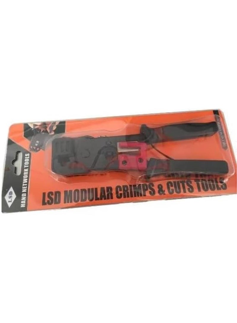 GGOOT RJ11/12 RJ45 Networking Hardware Tools,Telephone Cables Crimper/Cutter/Stripper LS-86 - Image 5