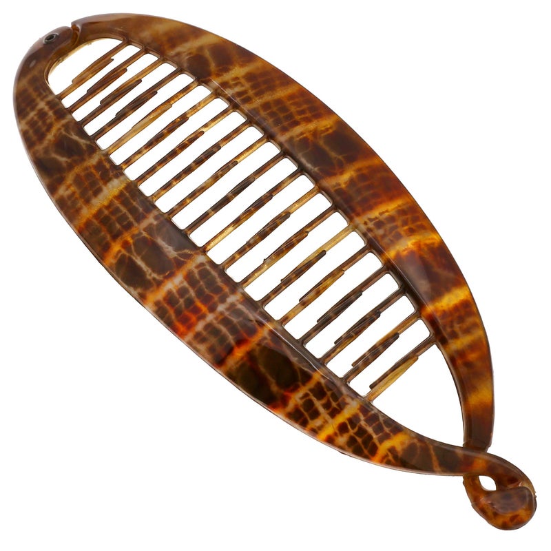 Camila Paris CP3097 French Large Banana Clip Hair Comb Classic Banana Clips Hair for Thick Hair Ponytail Holder Interlocking Styling Clips for Women Made in France