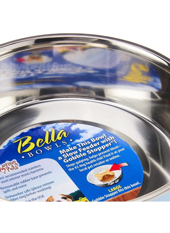 Loving Pets Bella Bowl, Dog Bowl, Extra Large, Murano Blue  - Image 4