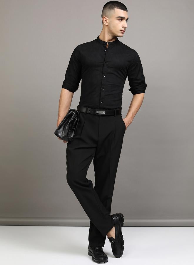 HIGHLANDER Regular Fit Mandarin Collar Shirt - Image 2