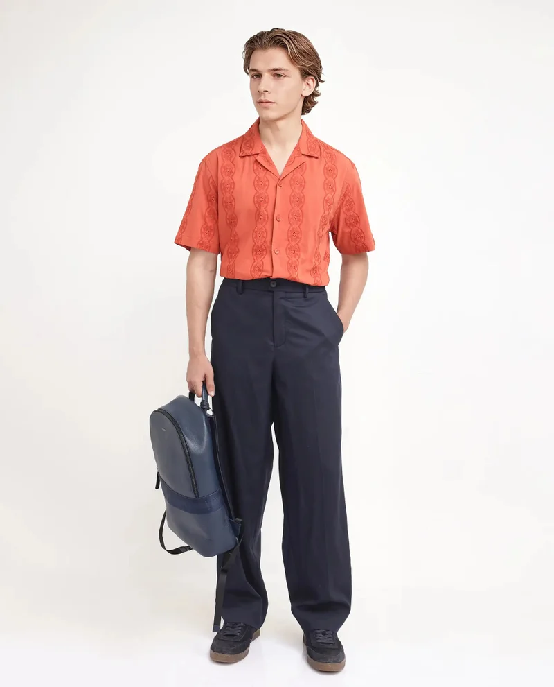 رير رابِت Men's Korean Fit Elasticated Waistband Trouser