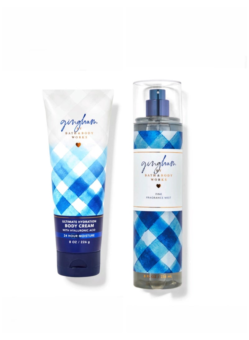 باث آند بادي ووركس جينجام سبلاش معطر للجسم + كريم للجسم