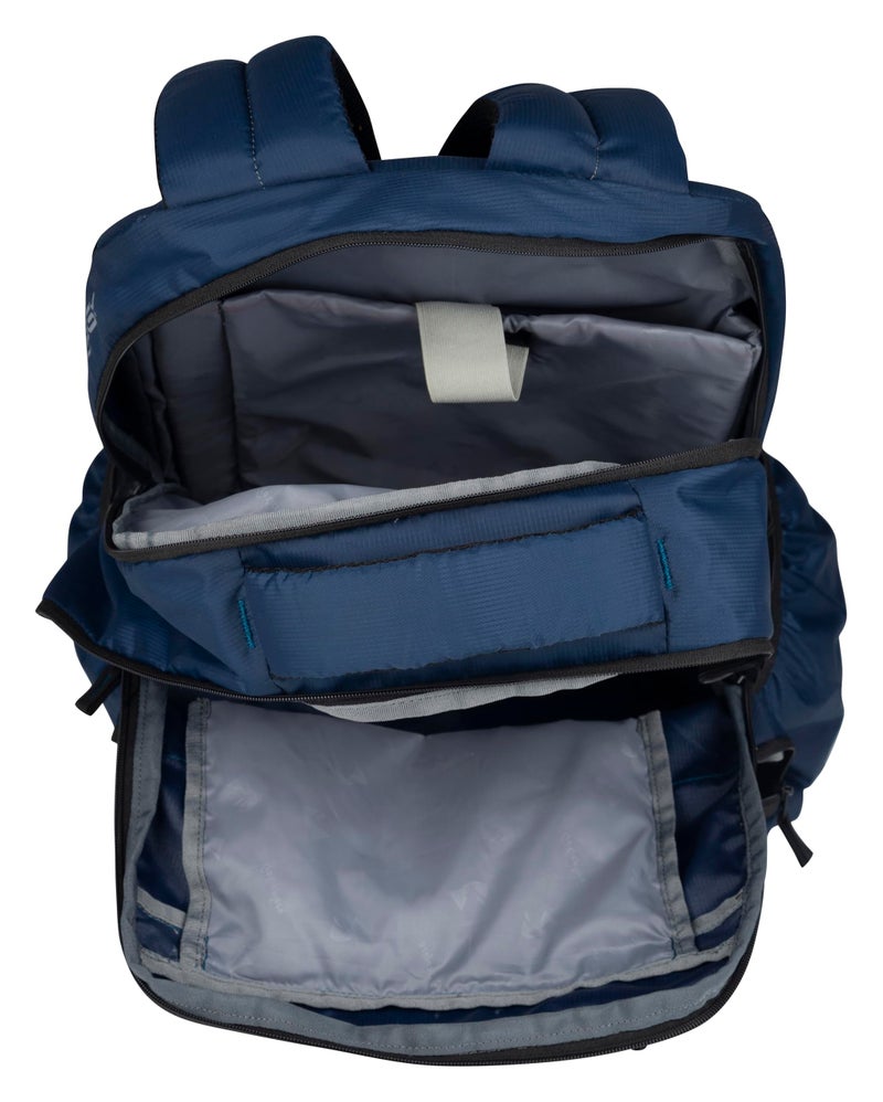 GREENLANDS 37L Ziggy Backpack with Attached Rain Cover â€“ 2 Spacious Compartments, Ideal for Office, School, Travel, Trekking and Trips â€“ Unisex, Navy - Image 4