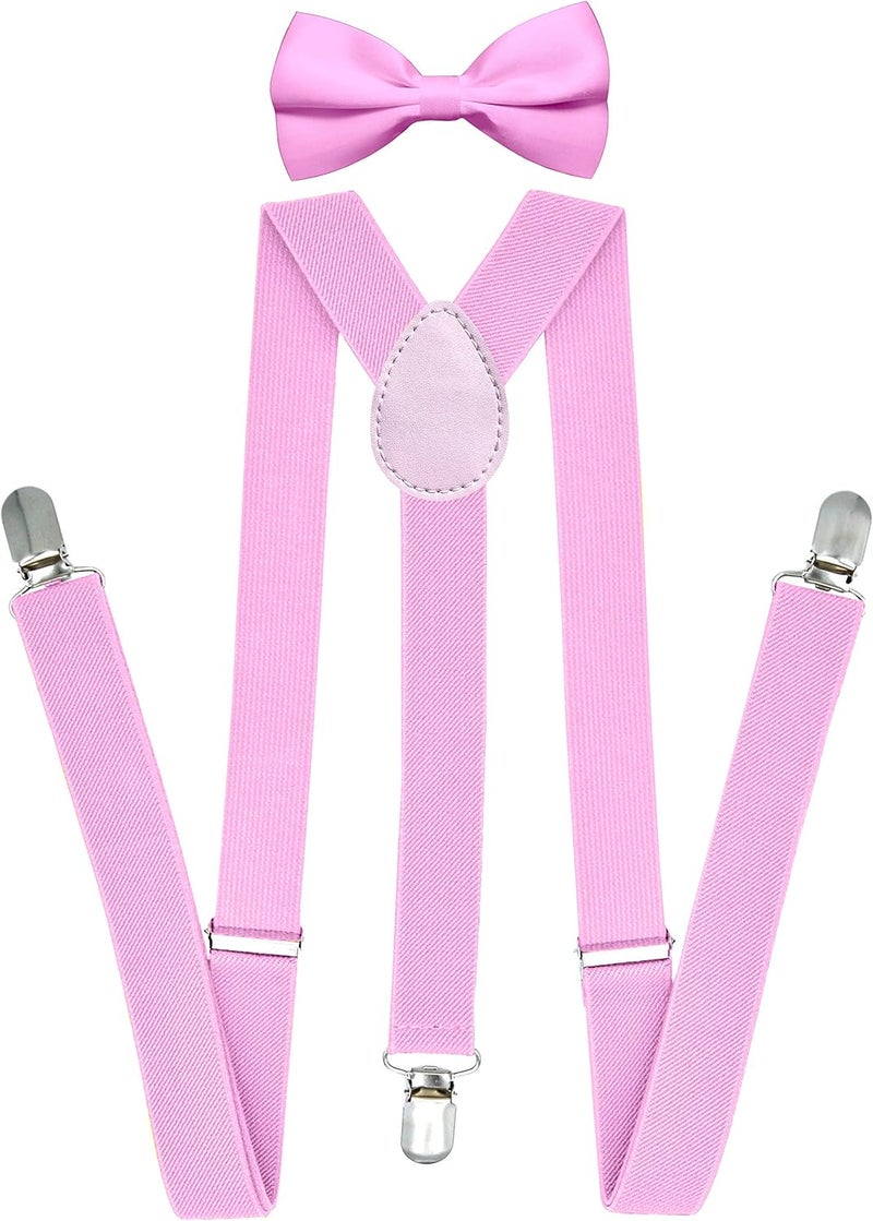 Trilece Men’s Suspenders and Bow Tie Set – Adjustable Y-Back Suspenders with Matching Bow Tie for Weddings and Formal Wear - Image 1