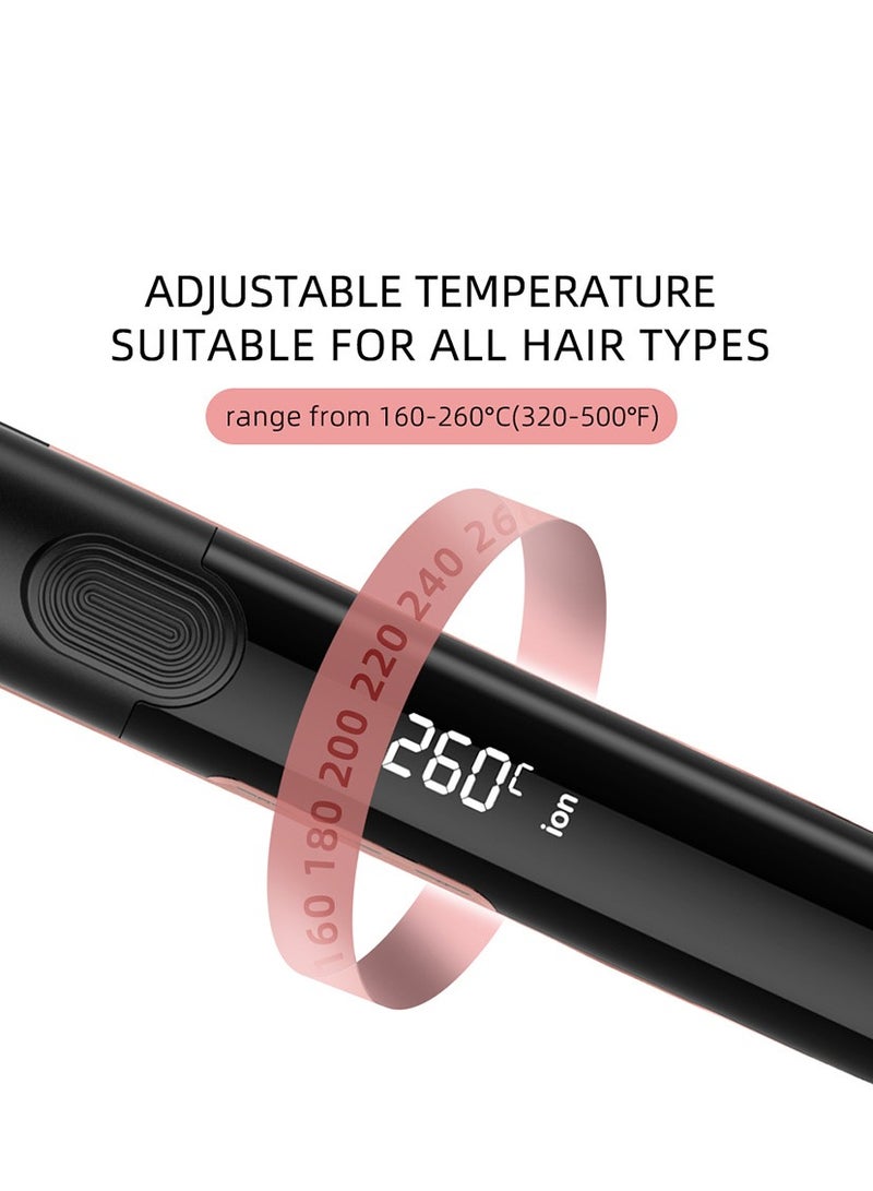 Generic 2-in-1 Straightener and Curling Iron Ceramic Hair with Tourmaline and Negative Ions Technology Adjustable Temperatures up to 500F Extra Heat Protection Glove Anti-Scald Upgraded PTC 207  - Image 4