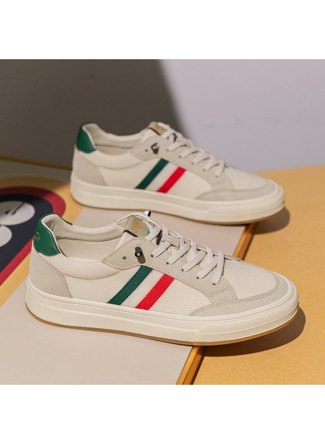 CARTELO Retro Casual Shoes For Men, Trendy And Versatile Sports Shoes, Mesh Panel Breathable Sneakers, Men's White Shoes, Casual Men's Footwear - Image 3