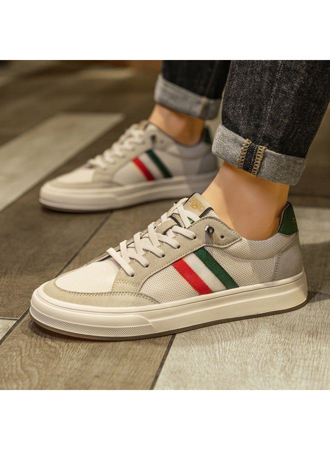 CARTELO Retro Casual Shoes For Men, Trendy And Versatile Sports Shoes, Mesh Panel Breathable Sneakers, Men's White Shoes, Casual Men's Footwear - Image 4