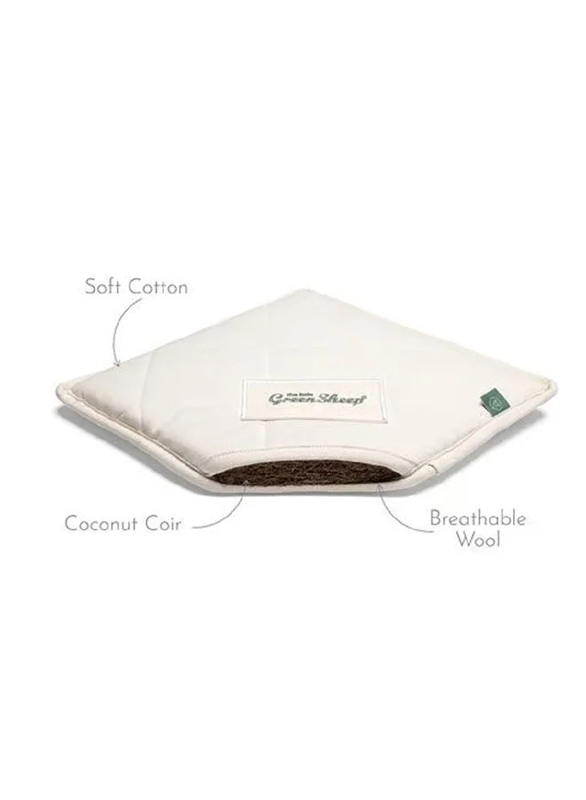 The Little Green Sheep Twist Cot Bed Mattress For Chicco Next To Me Baby Bedside Crib,Breathable Mattress For Babies And Toddlers From 0-6 Months