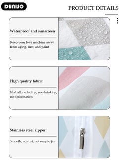 DUNISO Washing Machine Cover, PVEA Cloth Full-Automatic Wave Wheel Washing Machine Cover, Top Load Dryer Cover, Sunscreen Waterproof Dustproof  Washer Protection Case with Smooth Zipper for Laundry Kitchen Home  - Image 2