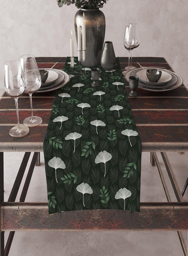 Astitva Cotton Table Runner - 13 x 72 Inches | Green, Tropical Print Dining Table Cloth | Elegant 6-8 Seater Runner for Home & Party Decoration - Image 4