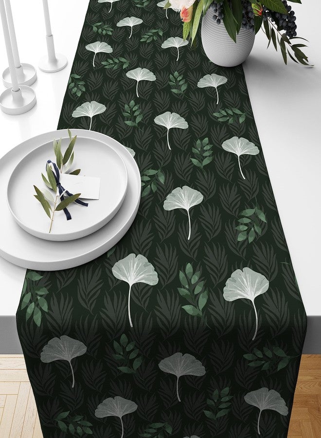 Astitva Cotton Table Runner - 13 x 72 Inches | Green, Tropical Print Dining Table Cloth | Elegant 6-8 Seater Runner for Home & Party Decoration - Image 1