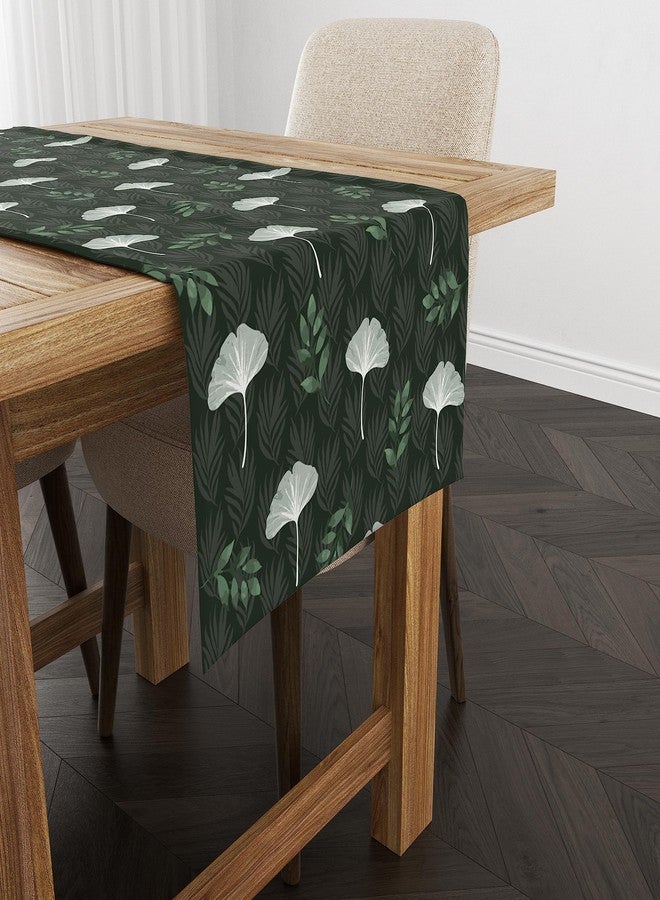 Astitva Cotton Table Runner - 13 x 72 Inches | Green, Tropical Print Dining Table Cloth | Elegant 6-8 Seater Runner for Home & Party Decoration - Image 3