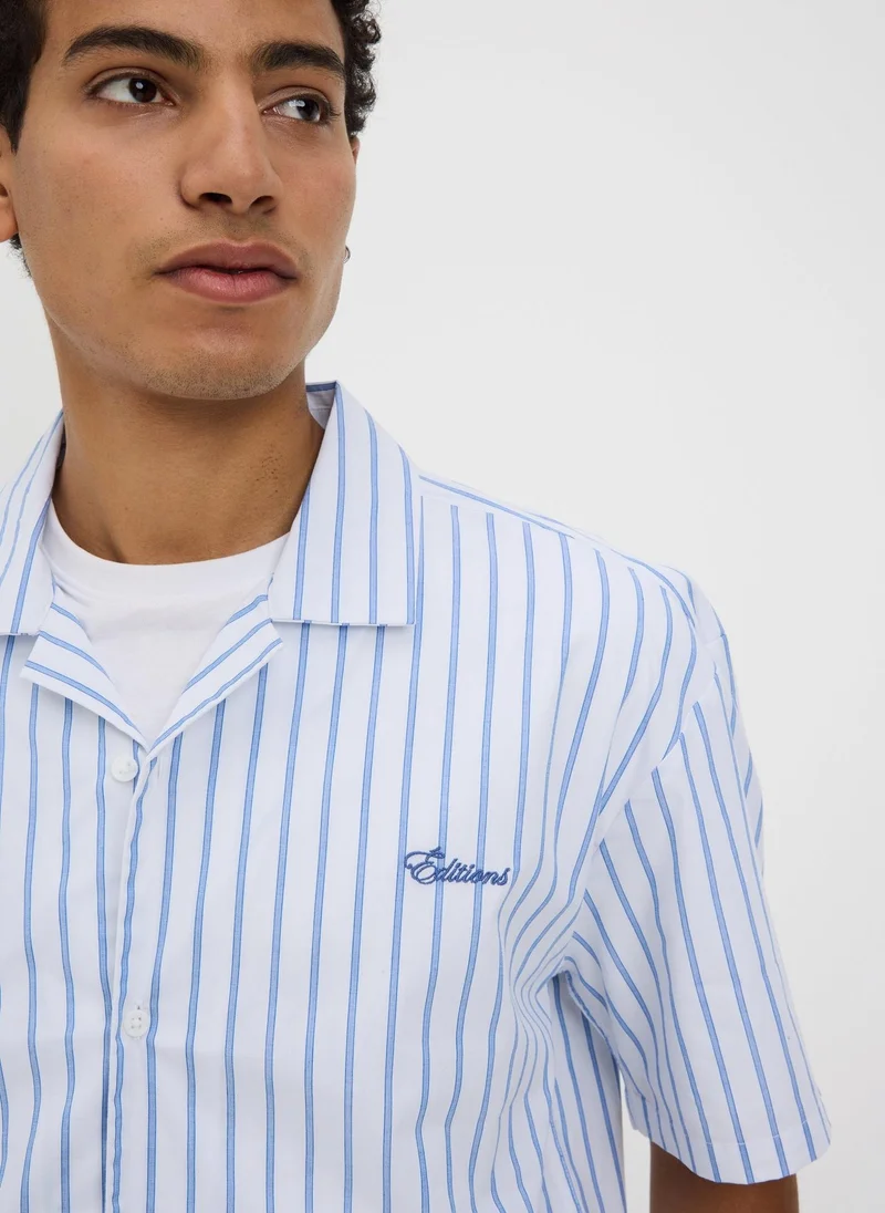 ماتلان Blue Stripe Editions Revere Short Sleeve Shirt