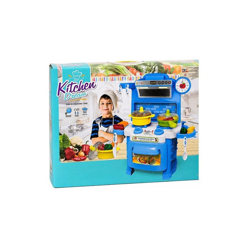 Everyday Role Play: Kitchen Play Set Toy With Cooking Accessories, Blue - Image 2