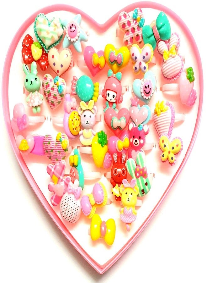 ANNA CREATIONS® 36 Cute fancy Set of Finger Rings for Girls Gifting