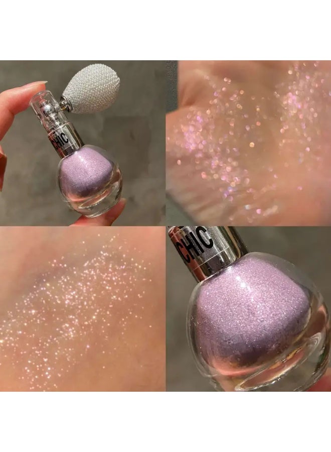Face and Body Glitter Highlighter, Model 4090,Rose - Image 1
