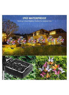 Y&D Solar Swaying Light, 6led Butterfly Two Lighting Modes, Garden Lights, Waterproof Outdoor for Yard Patio Pathway, (2 Pack)  - Image 5