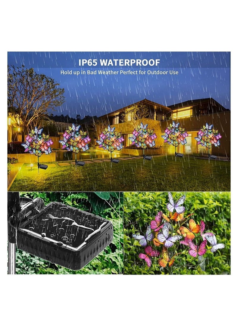 Y&D Solar Swaying Light, 6led Butterfly Two Lighting Modes, Garden Lights, Waterproof Outdoor for Yard Patio Pathway, (2 Pack)  - Image 5
