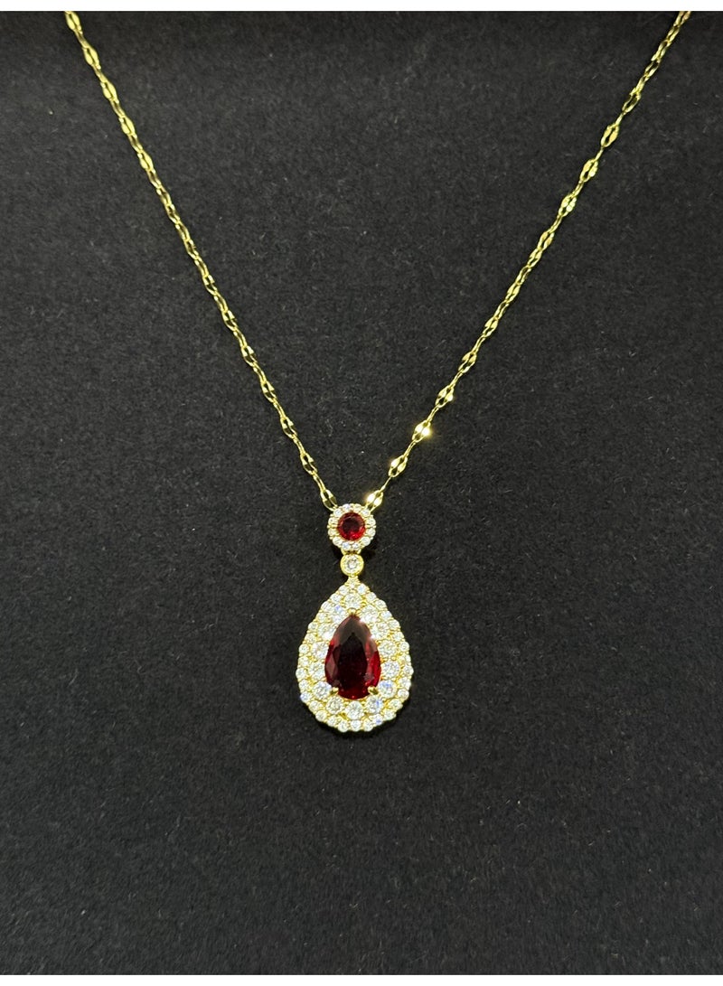 مجموعة هدايا الوردة الأبدية وقلادة التعليقة للزوجة | علبة مجوهرات مع زهرة محفوظة - هدية مثالية لعيد الميلاد والذكرى السنوية - Image 5