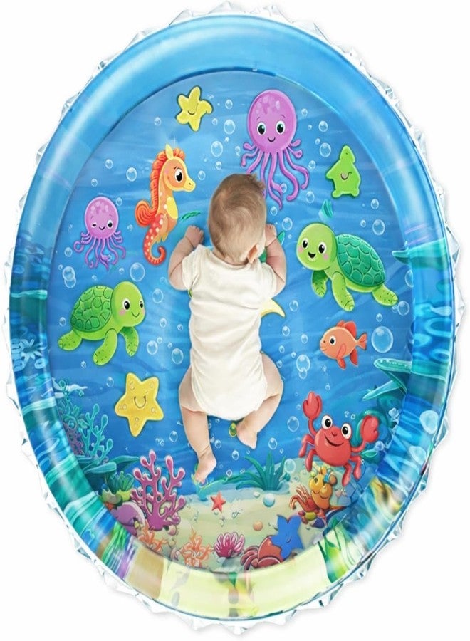 KNH MART Baby Kids Water Play Mat Toys Inflatable Tummy Time Leakproof Water Play Mat, Fun Activity Play Center Indoor and Outdoor Water Play Mat for Baby (Water Play Mat) (A1) - Image 1