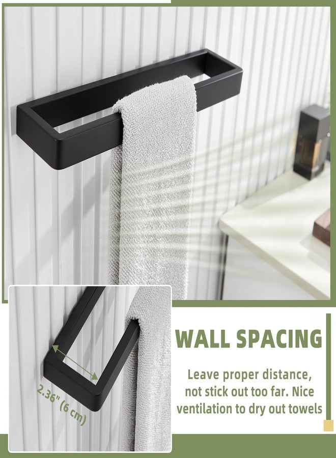 APLusee شريط مناشف مات أسود APLusee، رف مناشف من الفولاذ المقاوم للصدأ 304، مثبت على الحائط - Image 5