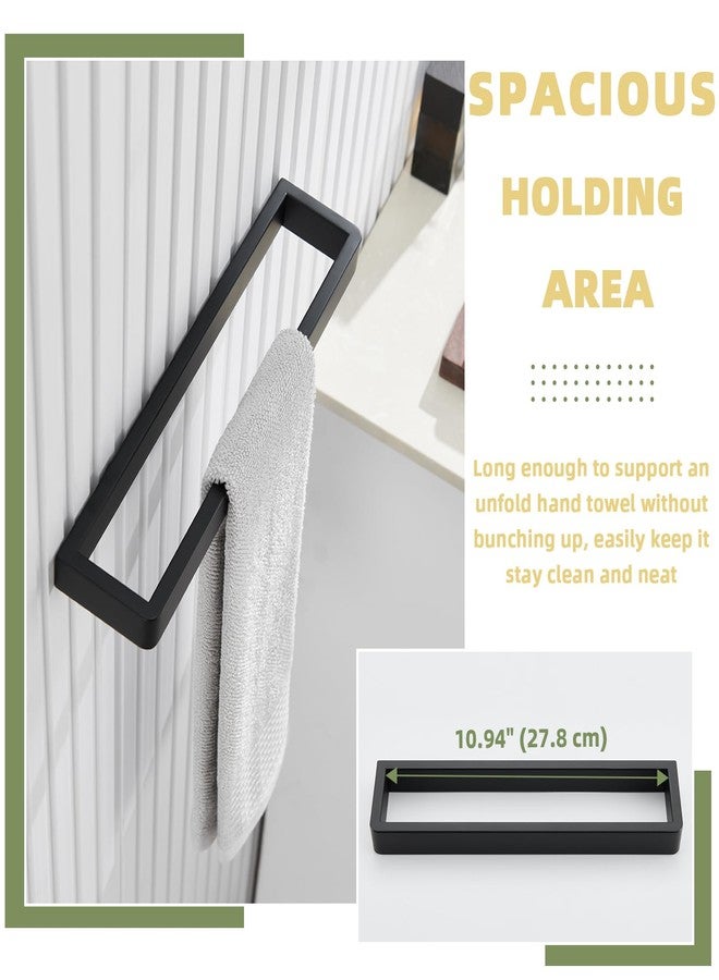APLusee شريط مناشف مات أسود APLusee، رف مناشف من الفولاذ المقاوم للصدأ 304، مثبت على الحائط - Image 4