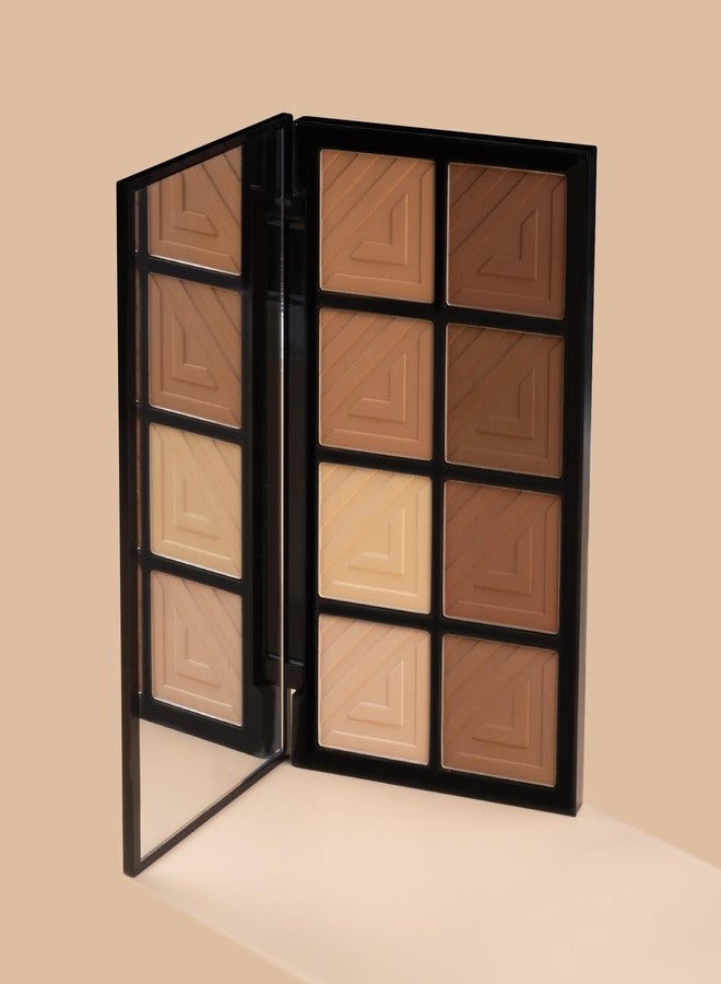 باك باليت بودرة كونتور الوجه PAC Spotlight - 8 ألوان | لمسة نهائية طبيعية شفافة | 8 درجات لتحديد الوجه وإبراز ملامحه | غنية بالأصباغ، تغطية كاملة، وثبات طويل الأمد لجميع أنواع البشرة - 6 غرام - Image 5