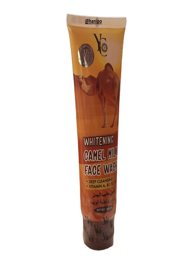 HANI PO™ YC Whitening Camel Milk Face Wash Facial Glow & Moisturizing 100ml - Pack of 1Natural Moisturizing for women | Natural cleansing for women | girl |men | adults | Cream for women | girls | facial cream | body cream for women | girls - Image 2