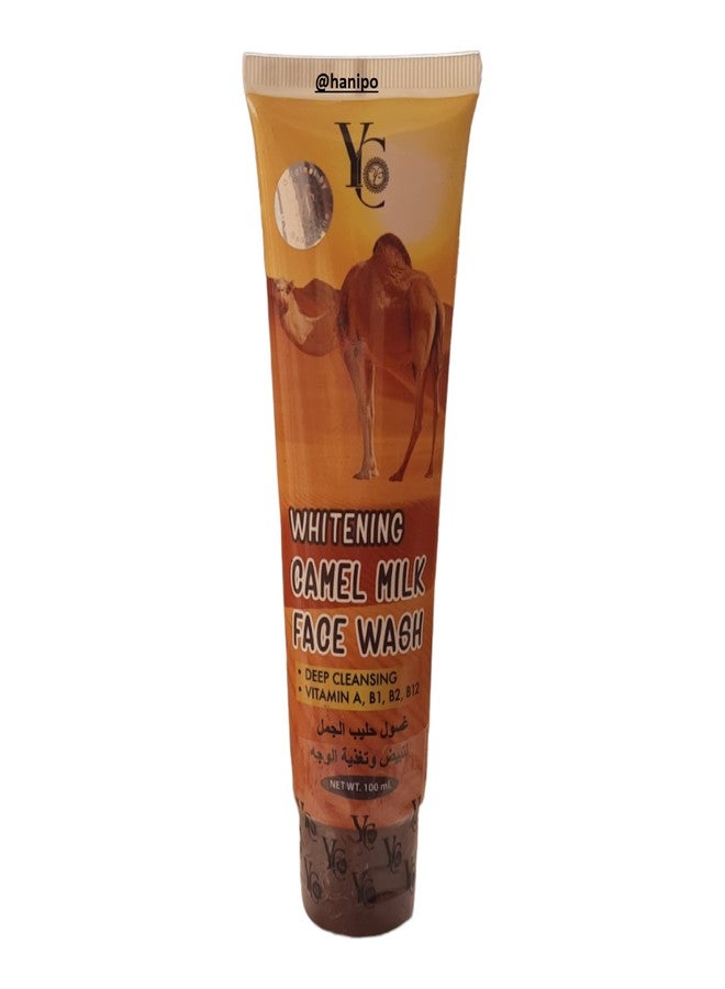 HANI PO™ YC Whitening Camel Milk Face Wash Facial Glow & Moisturizing 100ml - Pack of 1Natural Moisturizing for women | Natural cleansing for women | girl |men | adults | Cream for women | girls | facial cream | body cream for women | girls - Image 1