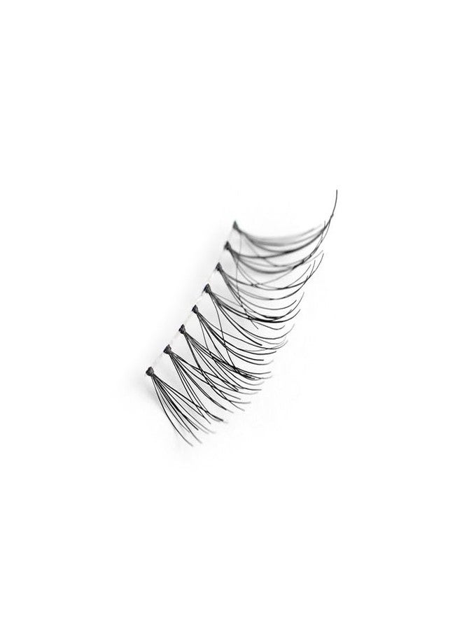 Uroparis 84 Eyelashes for Women - Tapered Handmade Eye Lashes | Lightweight False Lashes with Premium Virgin Hair | Invisible Band | For Glam Look & Enhance Beauty (Black) - 1 Pair - Image 4