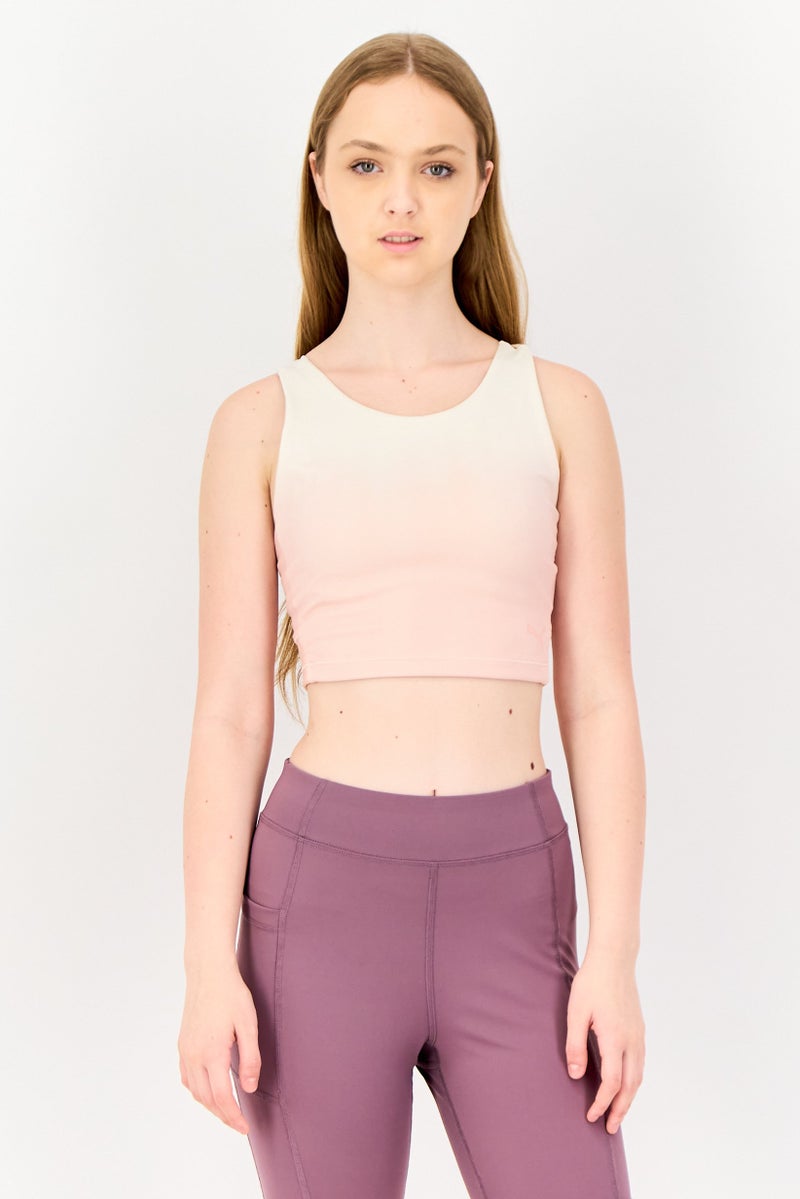 PUMA Women Sportswear Fit Brand Logo Outdoor Tank Top, Light Peach - Image 1