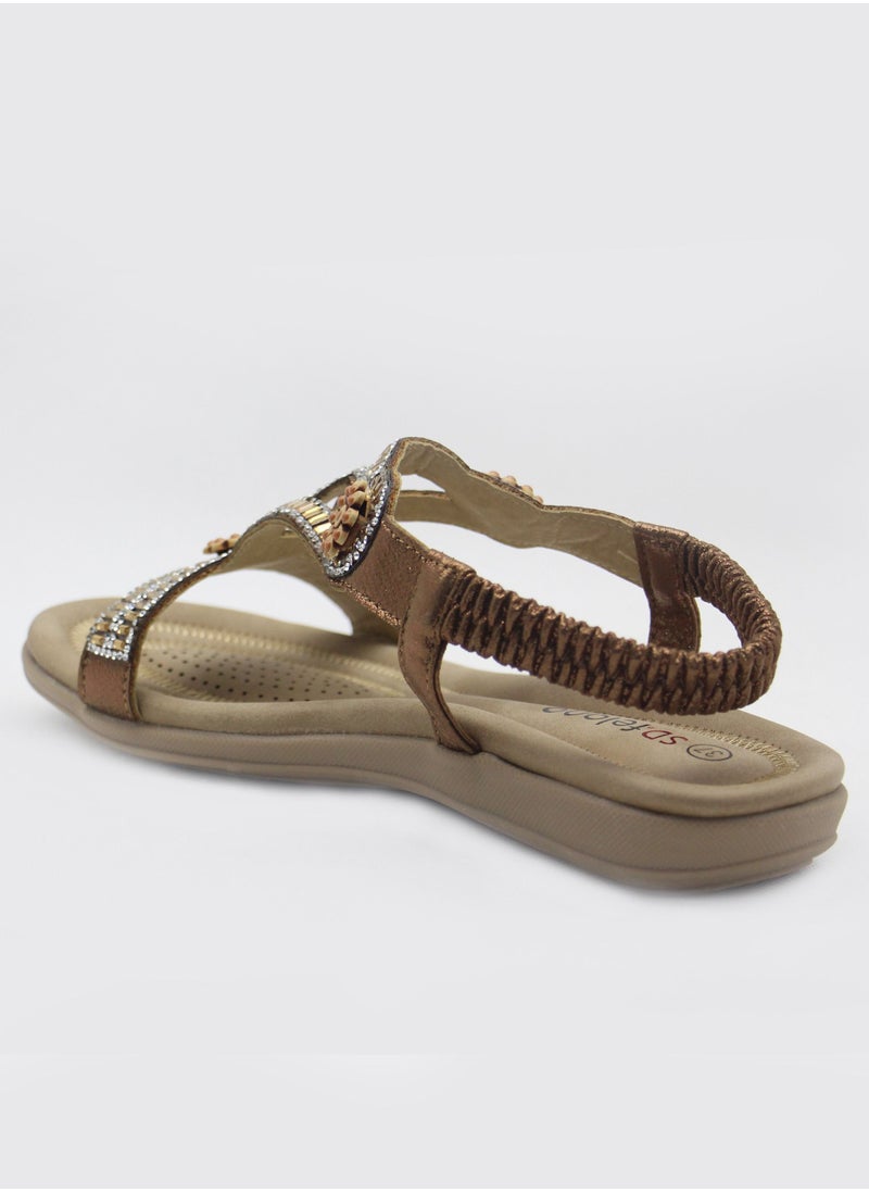 SD.Felano - Flat Sandals | Open Toe, Soft Bottom, Casual and Breathable Women Shoes for Girls & Ladies | Lightweight women's fashion sandals for Walk and Summer - Image 1