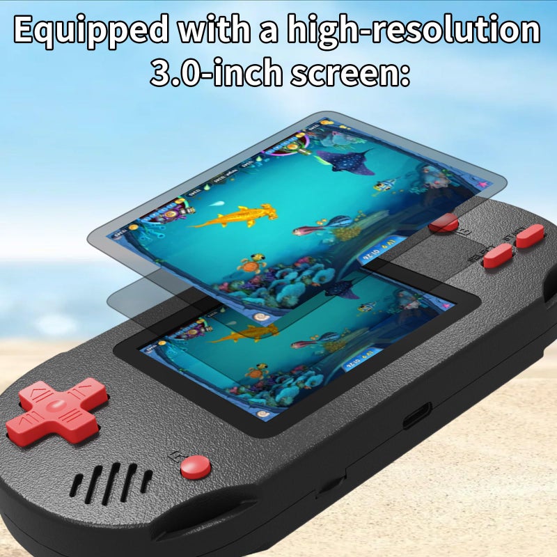 Damcoola Handheld Game For Kids  Built-In 300 Games  Features A 3.0-Inch Large Screen. Equipped With Rechargeable Battery  Electronic Gift Toys  Birthday Gifts Suitable For Boys And Girls - Image 2