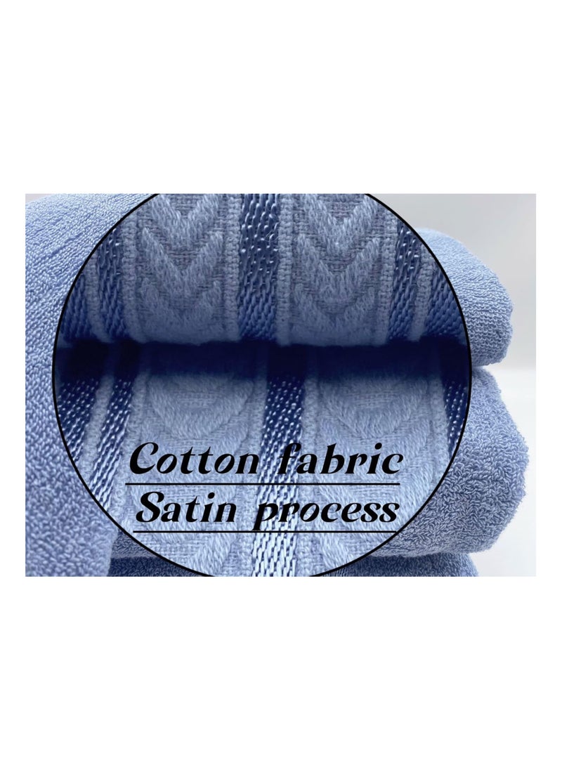 Soft 100% Luxury Cotton Türkiye Bath Towel Set Size (70 * 140cm) High Water Absorption Quick Drying Daily Durable Hotel Bathroom Spa (Purple blue, 4 piece towel set) - pzsku/ZE1C2463D80C27C5A4B34Z/45/_/1731068677/3685b61b-5c7e-49d7-9489-61d75880f784
