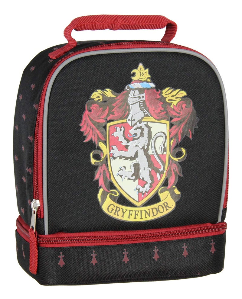 Bioworld Harry Potter Gryffindor Crest Dual Compartment Lunch Bag Tote