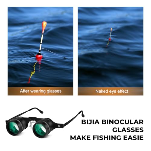 BIJIA 3X Opera Binocular Glasses,Hands-Free Lazy Glasses Binoculars Lightweight for Fishing,Bird Watching,Tv,Sports,Concerts,Theater,and Sightseeing,for Adults Men Women(Upgraded HD Green Film) - Image 4