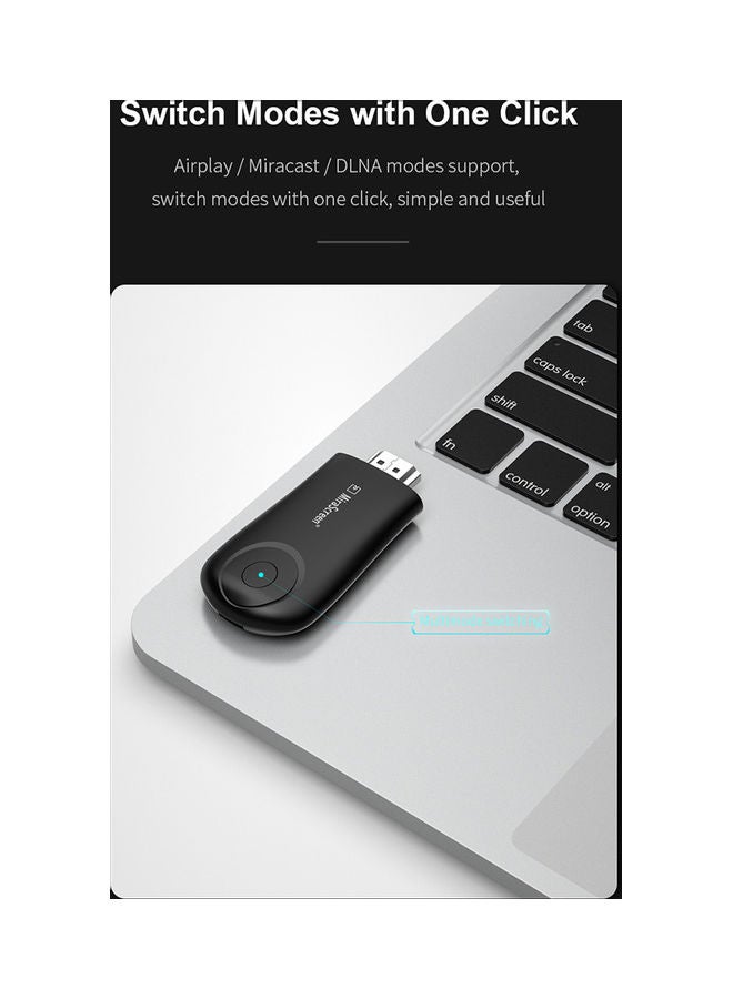 HD Dongle 2.4G Wireless Wifi Receiver Compatible with IOS Android V8280-V Black - Image 5