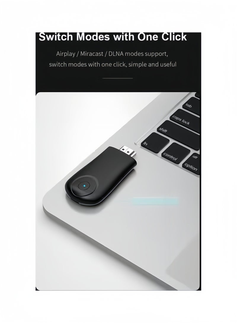 Halamodo Wireless HDMI Display Adapter, 1080P WiFi Screen Mirroring Dongle for iOS/Android/Mac/Windows, Supports Miracast/Airplay/DLNA, Stream Videos & Games to TV/Projector - Image 5